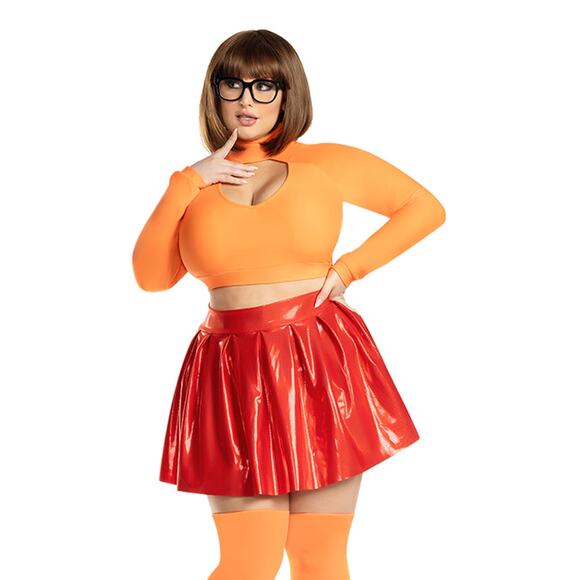 NEW Starline Plus Size Brainy Babe Scooby Doo Velma Costume Size 3X - Picture 1 of 7